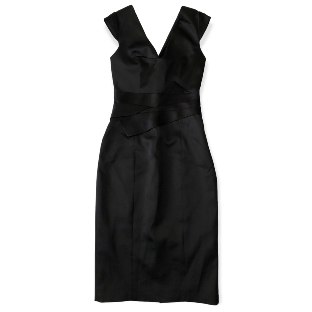 NWT! Karen Millen Satin Sleeveless Midi Dress